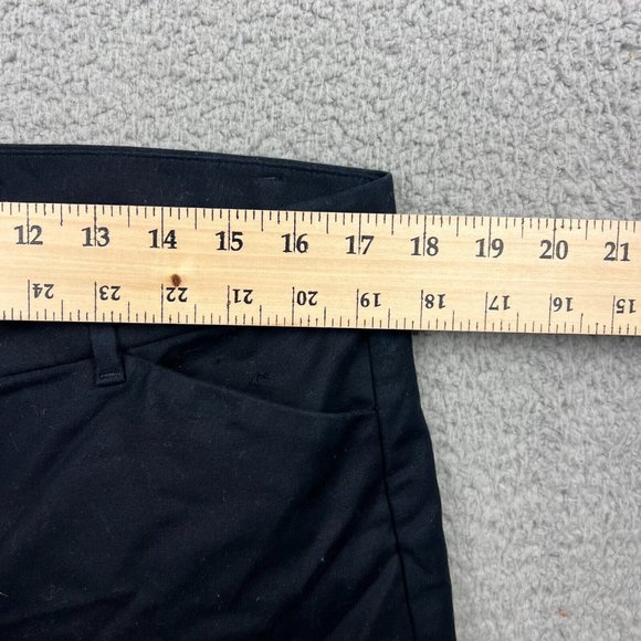 GAP Blue Stripe Hem Slim Cropped Pants Stretch Capri Trousers Womens Size 14 - Picture 4 of 9